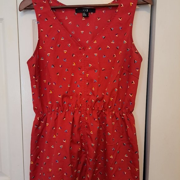 Forever 21 Peplum Style Sleeveless Top Size Large - Picture 1 of 4